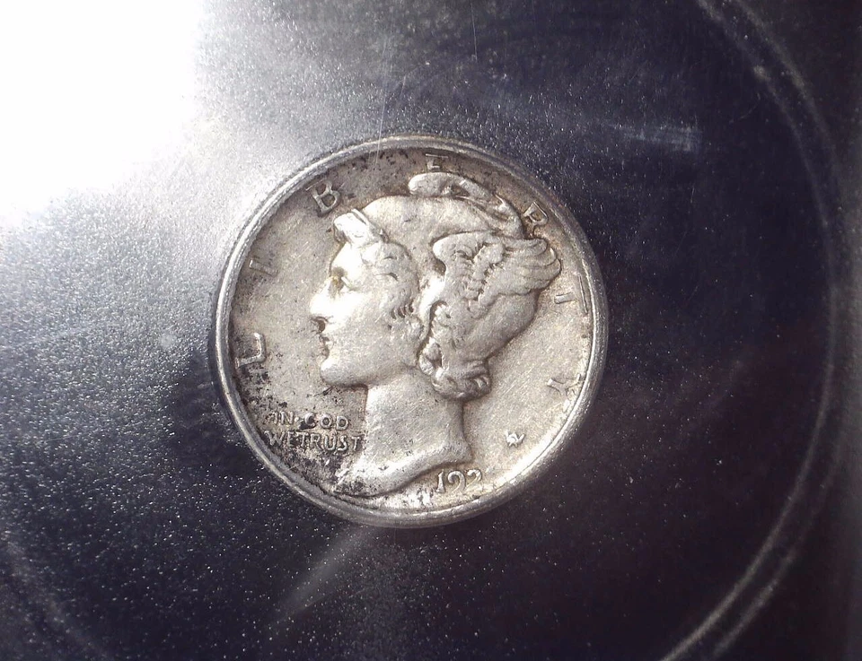 1921-D Mercury Dime, ICG, EF40, KEY Date, Issue Free - Image 2 of 4