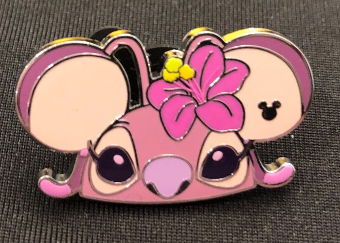 Disney pin 174820 Angel - Earhat Hidden Mickey 2025 Wave B Disneyland Stitch