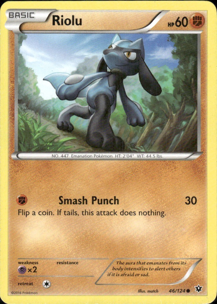 Riolu 46/124 Common Fates Collide Pokemon Heavily Played