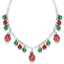 Christmas Jingle Bell Necklaces Xmas Necklace Holiday Party Necklace Jewelry for