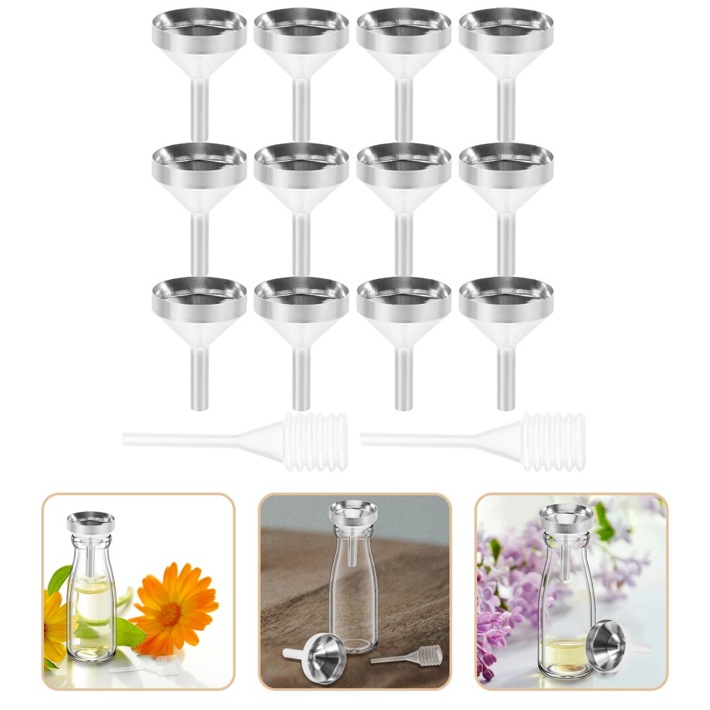 10 Pcs Mini Funnel Laboratory Tiny Bottles Small Funnels for Miniature