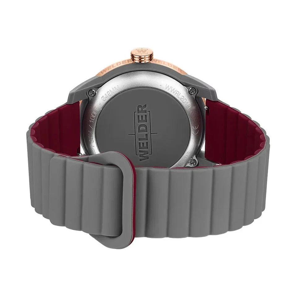 Reloj pulsera para mujer Welder Spark WWRL2018 correa magnética de silicona gris Foto 3 de 4