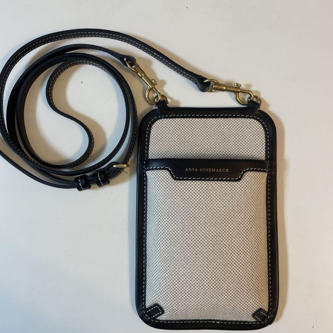 ANYA HINDMARCH Handy Smartphone Umhängetasche Crossbody Tasche NEU Unisex JP!