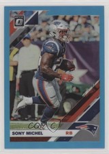 2019 Panini Donruss Optic Aqua Prizm 10/299 Sony Michel #65 sl1