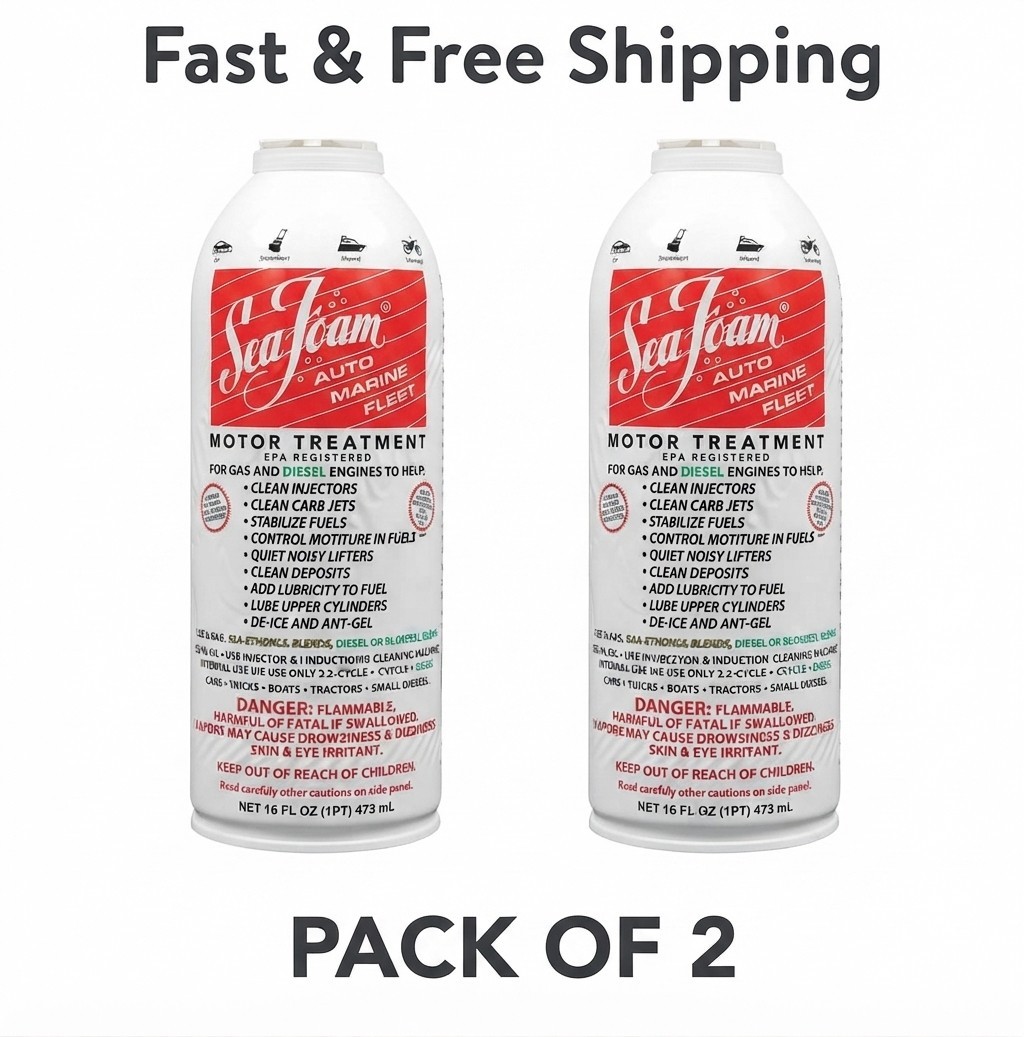 Sea Foam SF-16 Motor Treatment for Gas and Diesel Engines 16 oz. Pack Of 2