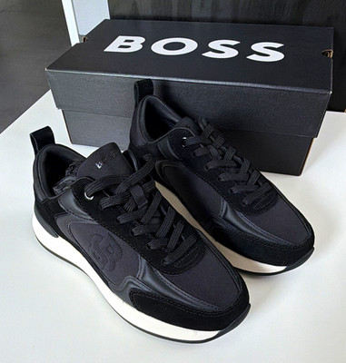 BOSS Damen B Icon_runn_sdny1 10274124 01 Trainers Schuhe Gr.36 Schwarz