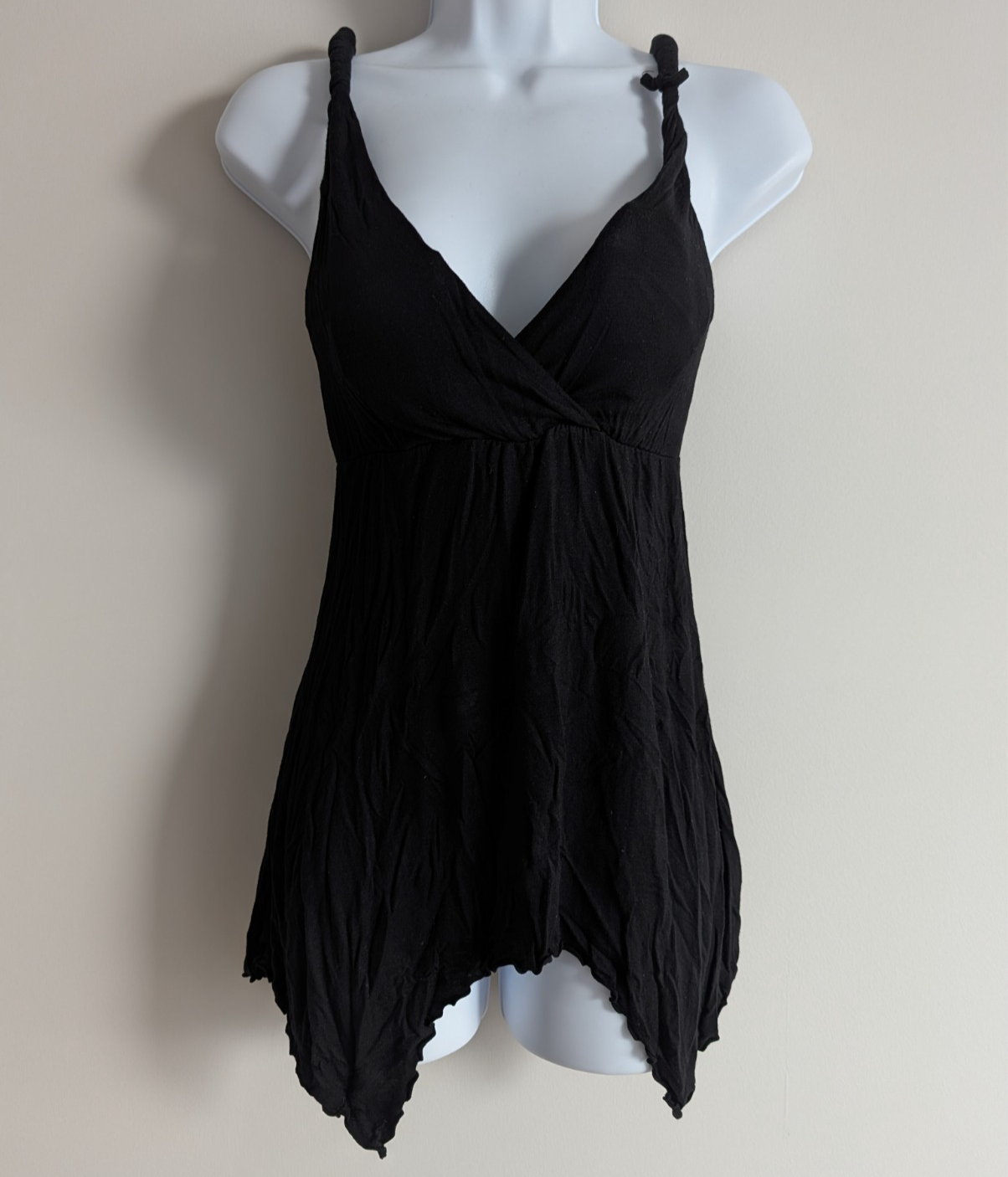 Vintage No Boundaries Babydoll Top Women Medium Whimsigoth Dark Fairy Grunge Y2K