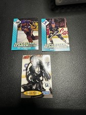 Lot of 3 1993 Starting Lineup NHL Hockey Cards Hull LaFontaine Puppa Vgex