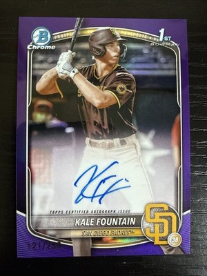 2025 Bowman Chrome - Kale Fountain 1st Bowman True Purple Auto /250 #CPA-KFO