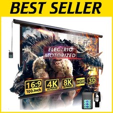 Electric 16:9 Projector Screen for Indoor/Outdoor Use