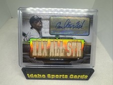 2024 Topps -Triple Threads Autograph Relics Carlton Fisk # 17/36 AU MEM 🔥🔥Card