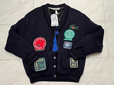 Men M New Lacoste X Clot F/W 2024 Reversible Patchwork Cardigan