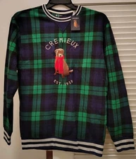 Daniel Cremieux Men's Size Medium Dog Chuck Plaid Sweater Brand New