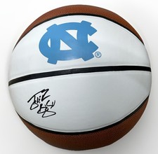TYLER HANSBROUGH signed NORTH CAROLINA TAR HEELS logo basketball BECKETT BV10246