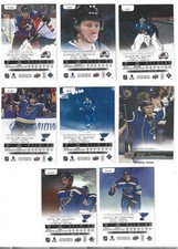 2014/15 14/15 UD 1 &2 COLORADO & ST.LOUIS  BASE CANVAS LOT MACKINNON,IGINLA,PIET