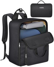 Backless Booster Car Seat Travel Bag with Backpack Straps for Airplane
