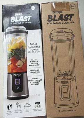 Ninja Blast Portable Blender 18 oz 2-Pack, Cordless, USB-C, Rechargeable