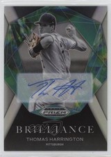 2022 Panini Prizm Draft Picks Brilliance Silver Thomas Harrington Auto 1cx3
