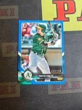 2018 Bowman Baseball Base Rookie Blue Dustin Fowler /150