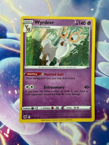 WYRDEER 069/189 ASTRAL RADIANCE Holo Rare Pokemon