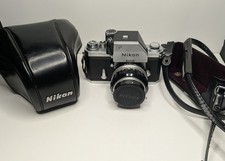 Nikon F Photomic FTN 35mm SLR Film Camera Nikkor 50mm f/1.4 Lens Case Vtg Japan