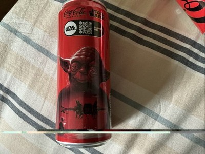 Star Wars 330ml Coca Cola Dosen 2025 Leia + Yoda Französisch geöffnet leer