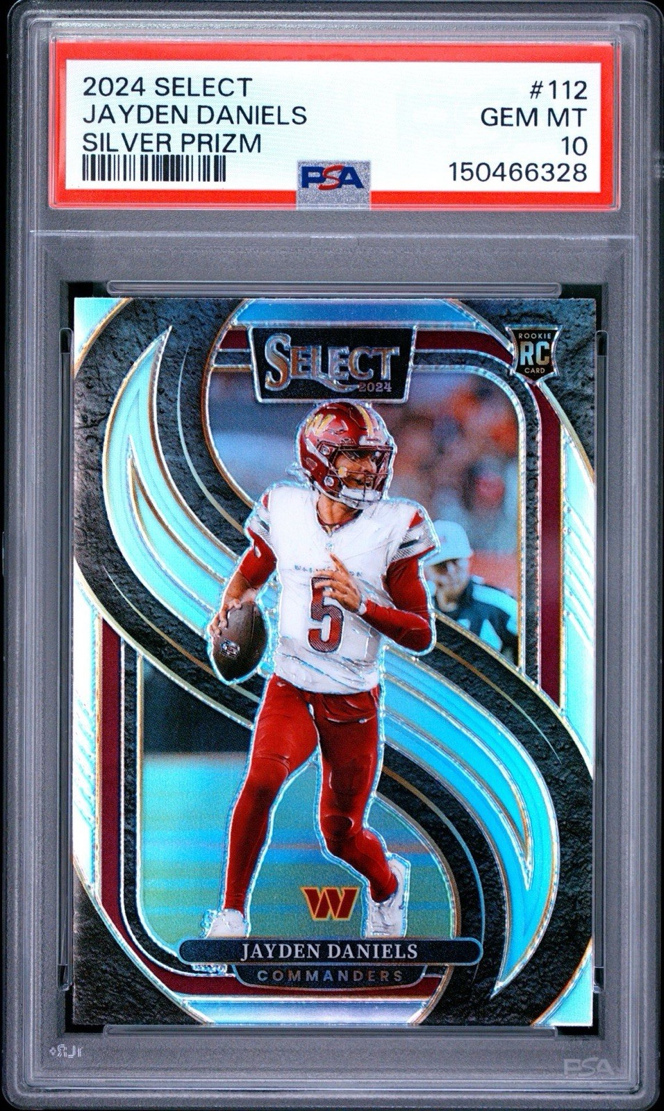 2024 Panini Select Jayden Daniels Silver Prizm Premier Level - PSA 10