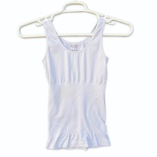 Skinnygirl Shaper Tank Women Medium White Smoothing Seamless Camisole Shapewear