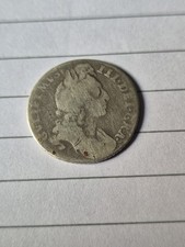 1697 Sixpence William III British Silver Coin Milled Great Britain