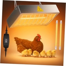 Chicken Coop Heater for Winter, Heat Lamp for Chickens 400W, Small 1 Pack