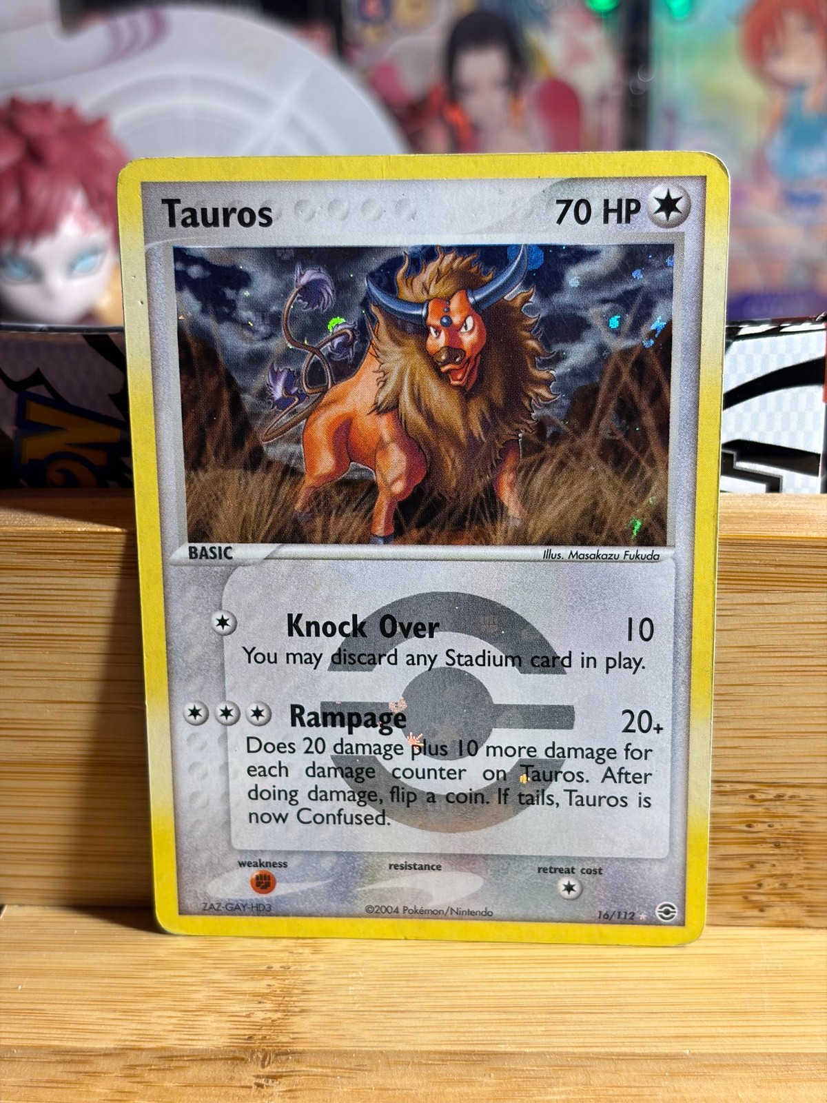 TAUROS 16/112 FireRed & LeafGreen Holo Rare Pokemon TCG Lightly Played