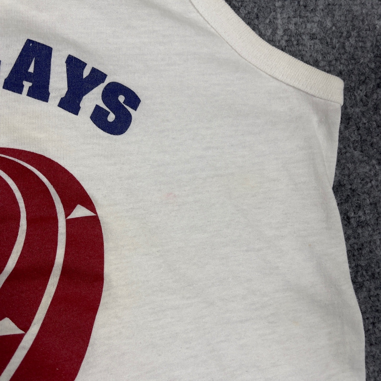 Screen Stars Penn Relays Tank Top Unisex Medium White 1991 Vintage Track Field image 8