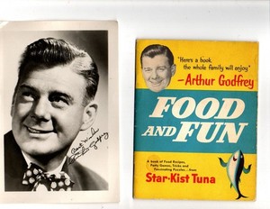 ARTHUR GODFREY 1950s Star of Radio & TV (1953)5 x 7" Photo & Recipe Book