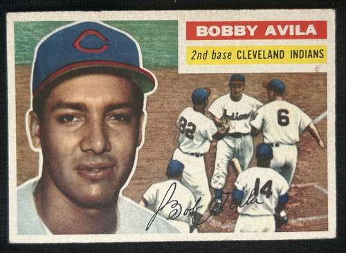 Bobby Avila [Gray Back] #132 1956 Topps card