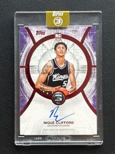 2025-26 Topps 3 Rookie Autographs Auto 1/5 Red Nique Clifford RC RA-NC