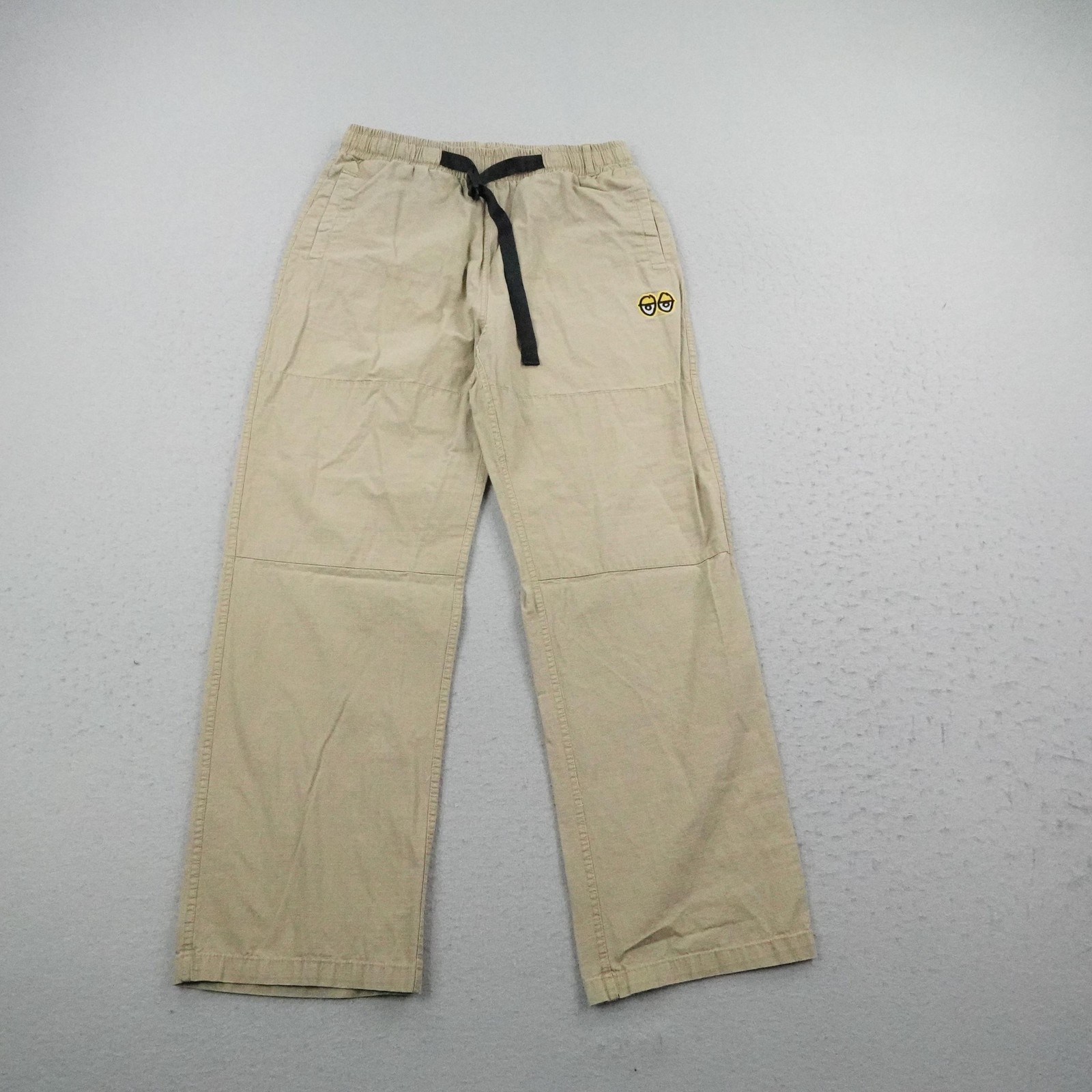 Krooked Skateboard Pants Mens Large Khaki Beige Tan Ripstop 