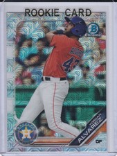 YORDAN ALVAREZ ROOKIE CARD 2019 Bowman Chrome Houston Astros MOJO REFRACTOR RC!