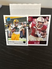 Lot of 2 AJ Dillon RC Cards (2020) Green Bay Packers
