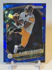 PLAXICO BURRESS 2025 Panini Prizm Black #124 BLUE CRACKED ICE /125 - Steelers
