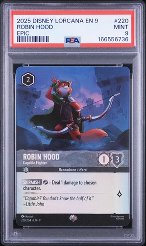 Robin Hood - Capable Fighter graded PSA 9 for sale on eBay