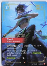 Akali, Deadly Weapon [Foil] #21 Prices | Riftbound Vendetta