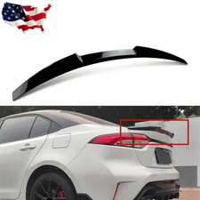 Jdm Gloss Black Rear Trunk Spoiler Wing Fits 2020-2026 Toyota Corolla 4 Door Jdm Gloss Black Rear Trunk Spoiler Wing Fits 2020-2026 Toyota Corolla 4 Door
