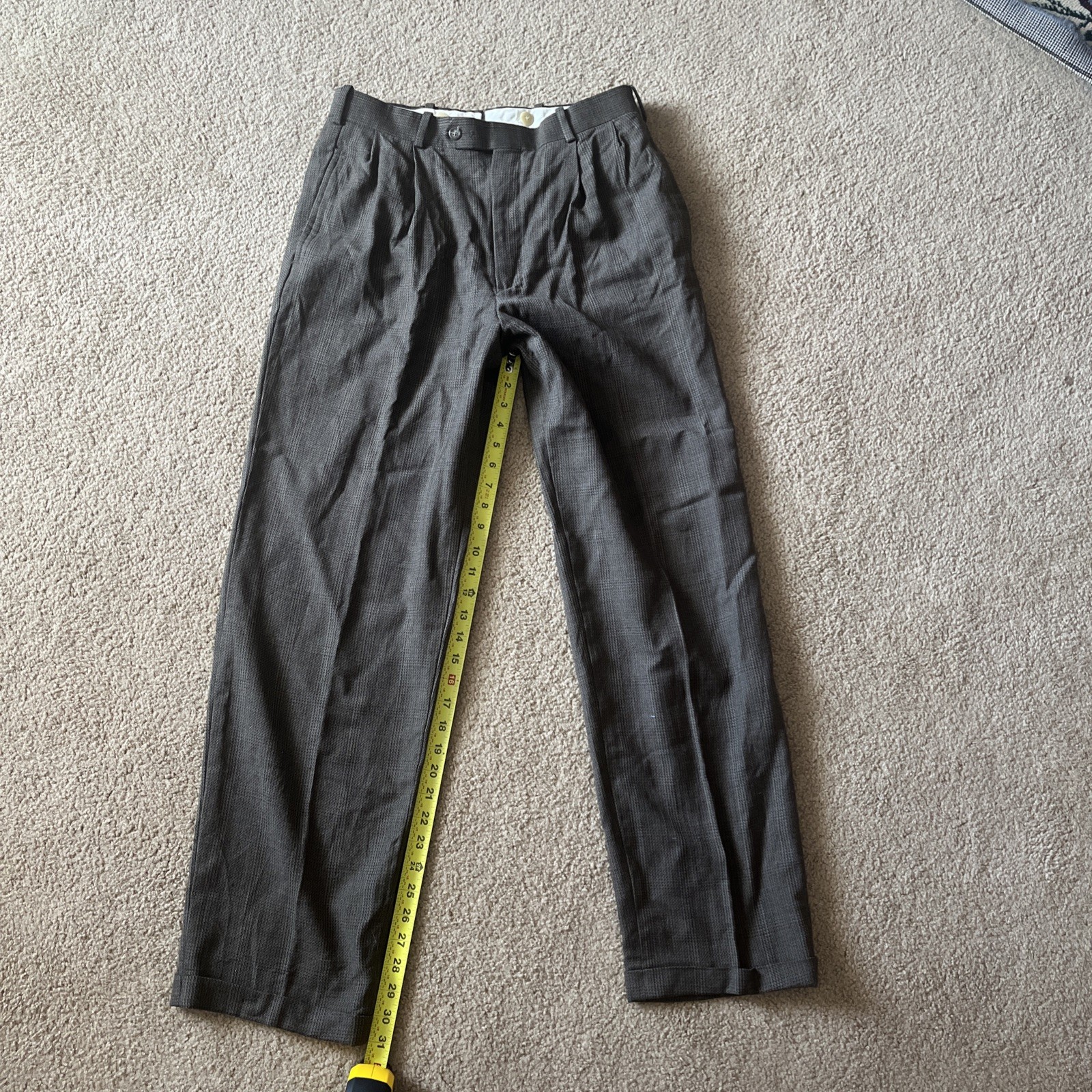 Westhill Vintage Dress Pants Men’s Size 32 Waist 31 In Inseam 100% Virgin Wool