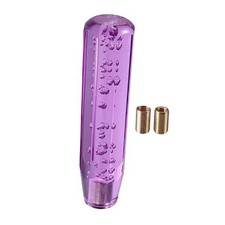 Gear Shift Knob Stick, 20cm Faux Crystal Transparent Bubble Gear Shifter Purple