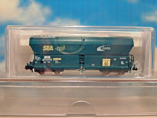 Fleischmann 852324, Selbstentladewagen Falns "SEA-rail"  (SNCB) Spur N, OVP, TOP | Condition: Gebraucht