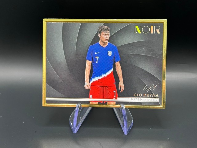 2024-25 Panini Noir FIFA Soccer ~ Gio Reyna United States 1/1 Gold Frame