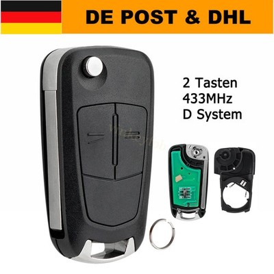 Funkschlüssel Für Opel Corsa D 433Mhz Delphi ID46 PCF7941 HU100 Fernbedienung