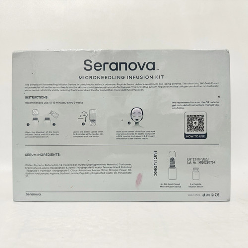 Seranova Microneedling Infusion Kit Anti Aging Solution 3 Month 2028 Sealed Box - Picture 2 of 2