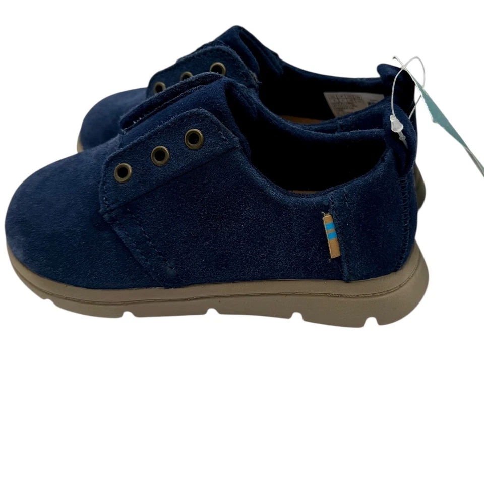 Zapatos de gamuza azul Toms Kids - talla 9 - escuela, guardería, otoño vacaciones elegantes Foto 4 de 4