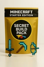 Minecraft LEGO Weapon Mystery Pack - Pixel Weapons Sword Pickaxe Bow Minifig